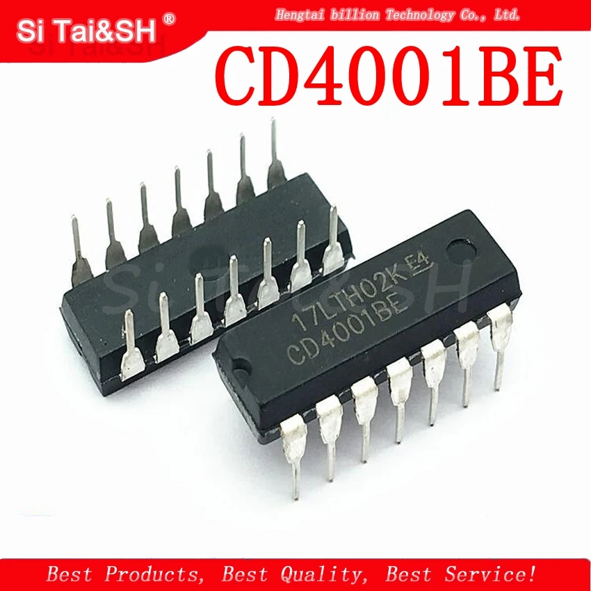 10 шт./лот CD4001BE CD4001 4001BE 4001 DIP14 новые и оригинальные IC четыре 2 входные или