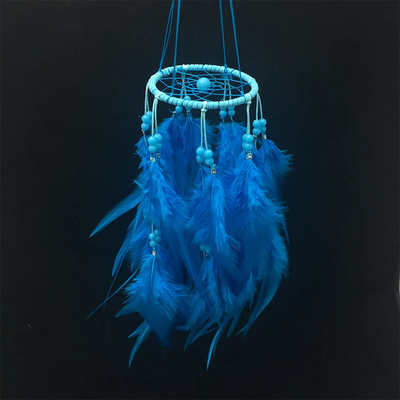 В Индийском стиле ручной работы многоцветная сетка Ловец снов с перьями