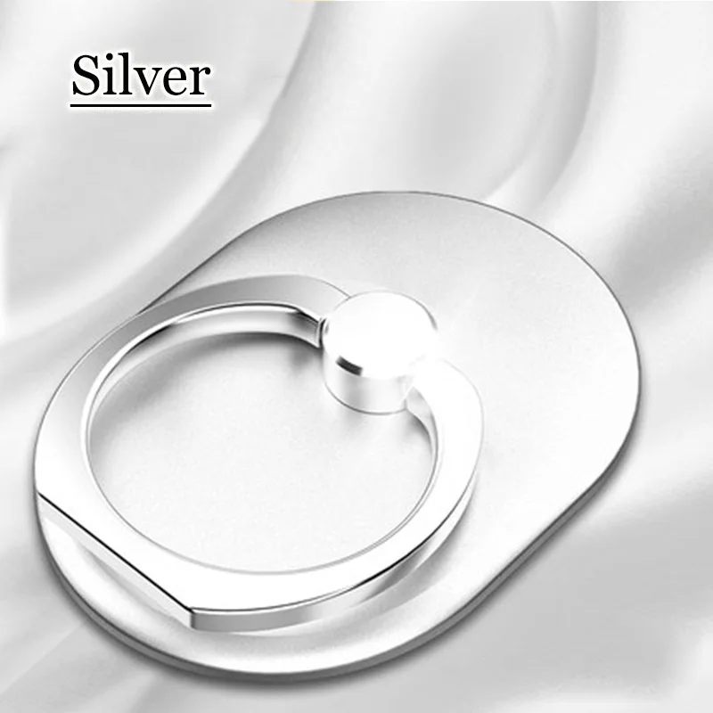 H04(Silver) Кольцо на палец, подставка для мобильного телефона, смартфона, держатель для iPhone X, 8, 7, 6, 6S Plus, 5S, смартфон, IPAD, MP3, автомобильный держатель, подставка для samsung - Цвет: H04(Silver)