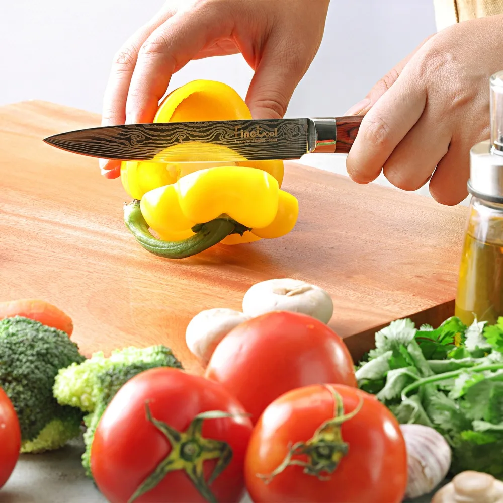5 Inch Utility Knife 7cr17mov Japanese Stainless Steel Kitchen inch Knives Color Wood Handle Tools | Дом и сад