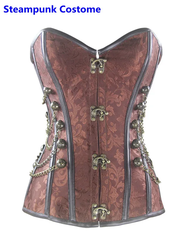 Винтажный сексуальный костюм в стиле стимпанк готический корсет для взрослых