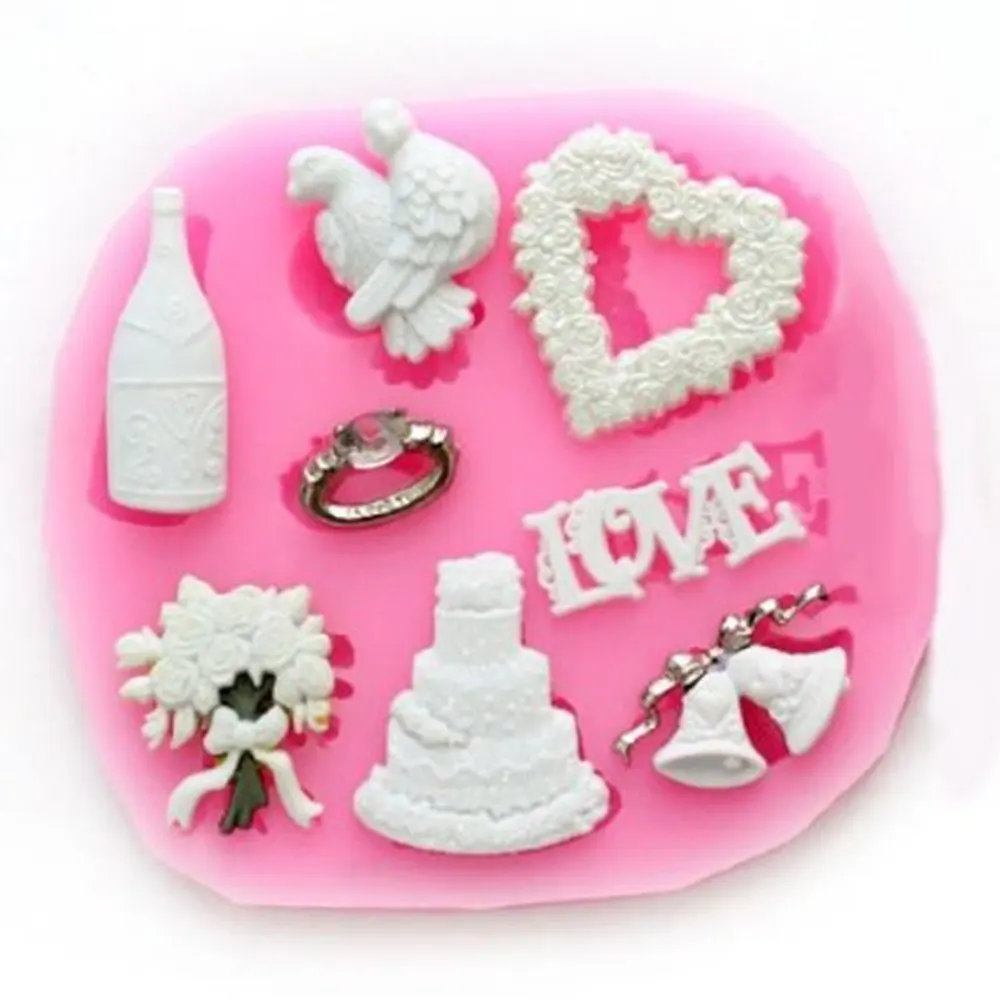 Christmas Ring Bell Cooking Tools Fondant Silicone Molds Chocolate For Baking Of Cake Decorating Candy Resin Kitchen Ware