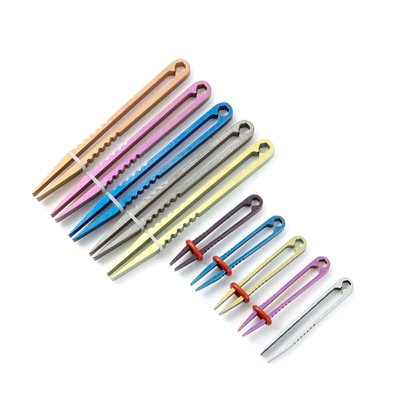 

Новый пинцет из титанового сплава EDC Mini Gadget TC4, маленький Пинцет для улицы