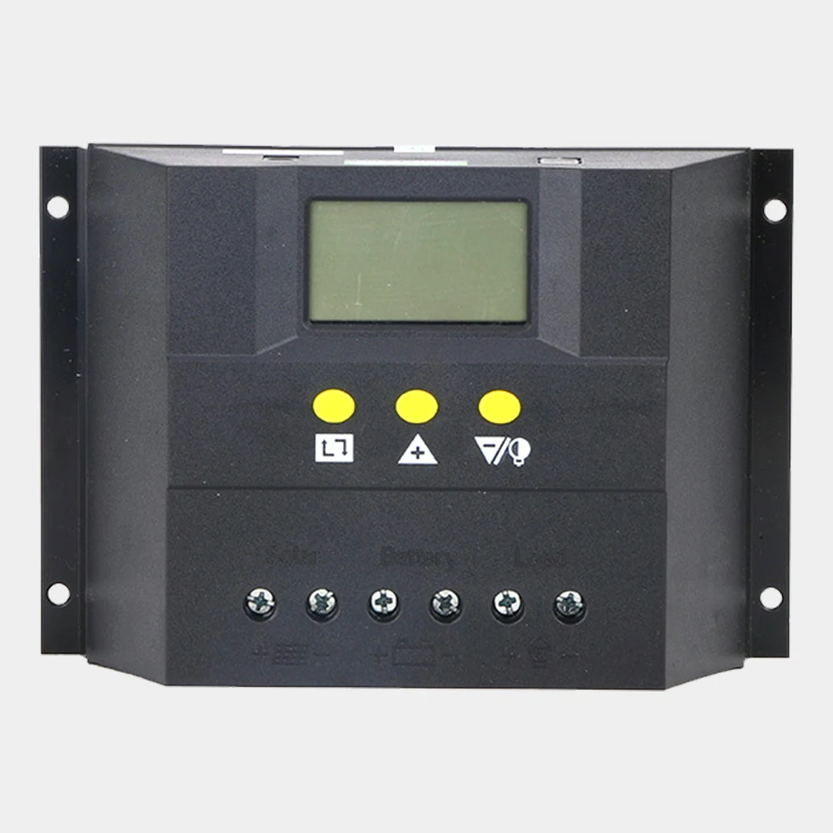 ШИМ Регулятор солнечной батареи 60А 12 в 24 В с ЖК дисплеем контроллер заряда для