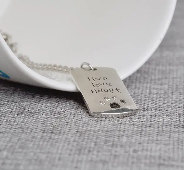 Модное ожерелье с изображением кошек и собак Живая Любовь спасательная лапа для