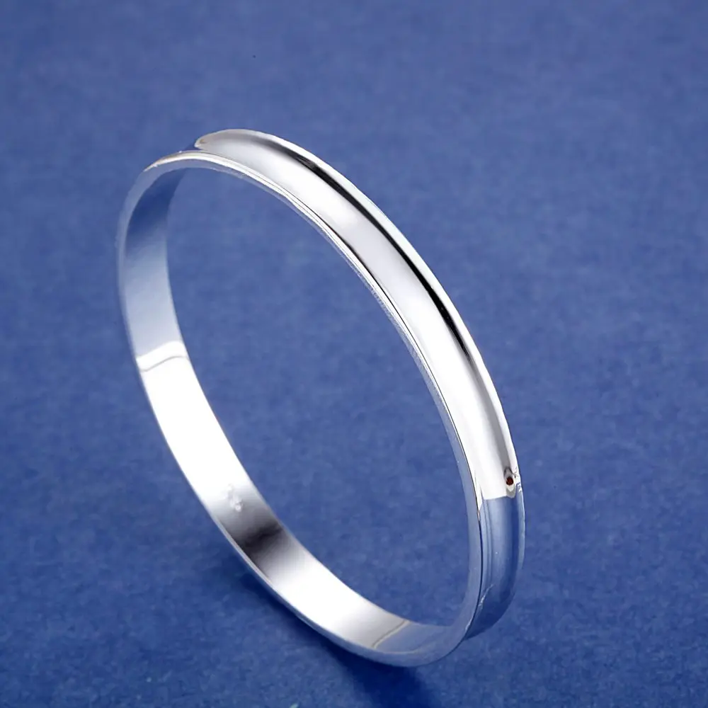 Круглый браслет на руку верхняя рука манжеты для женщин простой Серебрянные