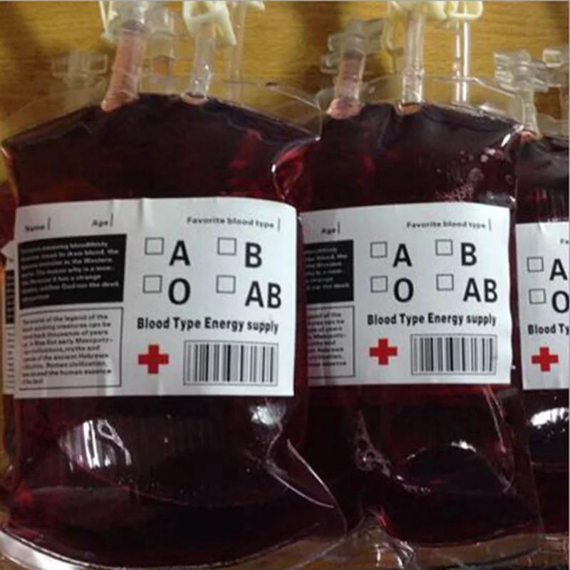 10 шт. креативный вампирский мешок для крови энергия фруктовый сок напиток декор