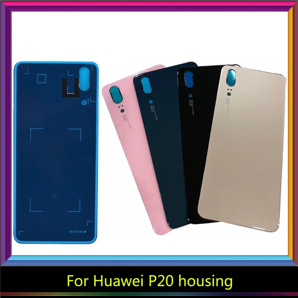 5 шт./лот для huawei P20 Lite Nova 3e Pro/P20 сзади Батарея Крышка задняя дверь Корпус случае