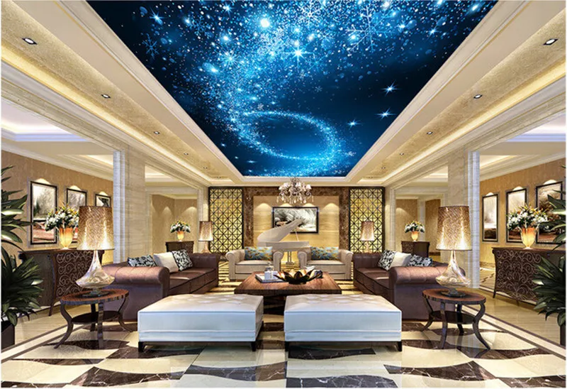 

Custom 3D murals,3D starlight night sky ceiling frescoes papel de parede,hotel ktv living room sofa TV wall bedroom wallpaper