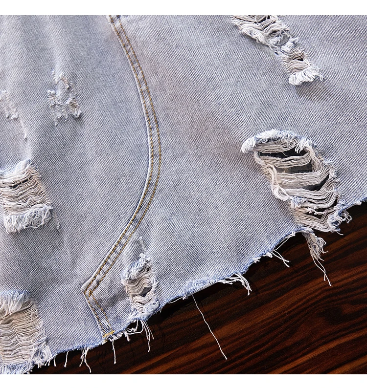 HAMALIEL Women T shirt Skirts Suit Summer 3D Floral Birds Embroidery Sequined T-shirt + Denim Hole Tassel A-Line Clothing Set | Женская