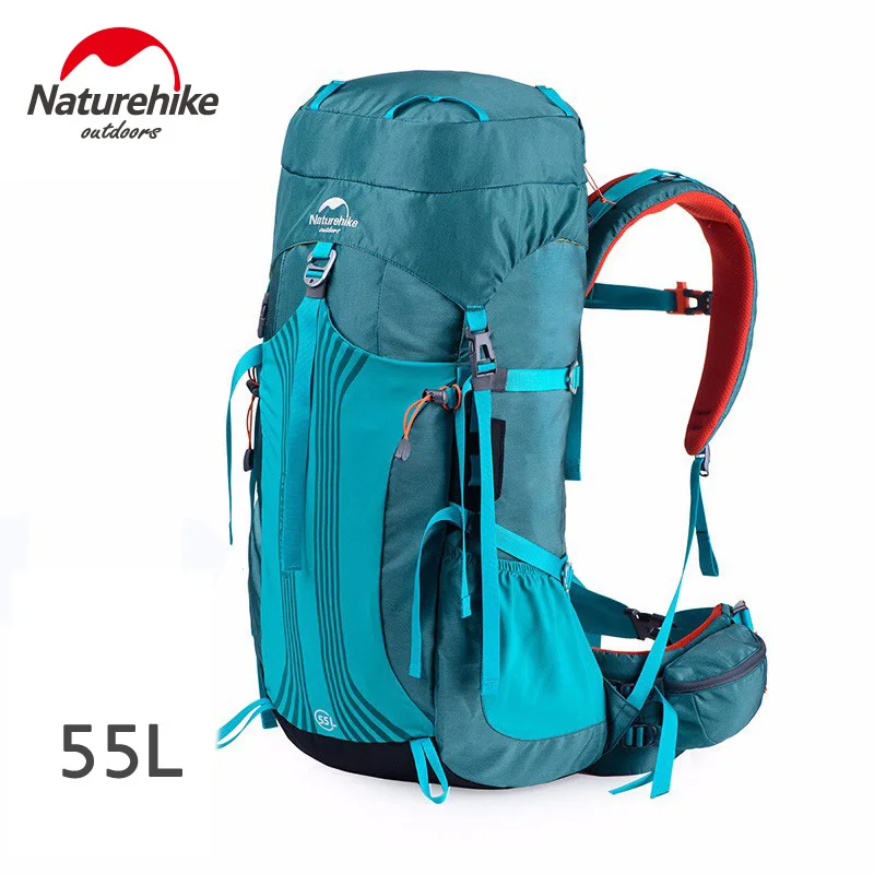 Naturehike 45L 55L 65L рюкзак походная Сумка водонепроницаемая дорожная уличная сумка рюкзаки походный рюкзак для альпинизма походные сумки NH16Y020-Q - Цвет: Blue 55L
