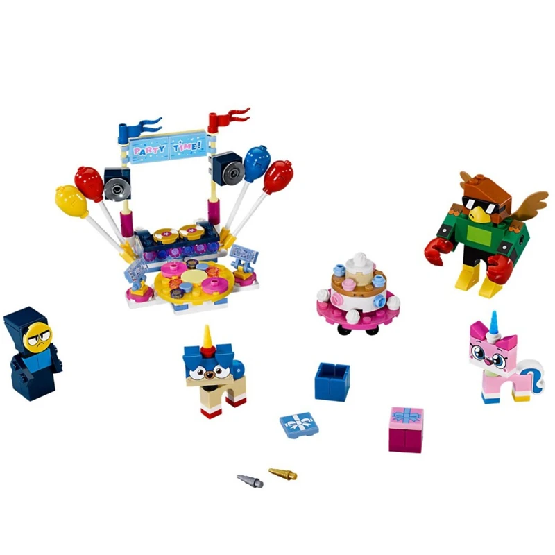 6 шт./компл. мультфильм фильм Unikitty кошка Unikingdom сказочная коробка с игрушками строительные блоки кирпичи игрушечные наборы дети совместимые Творец