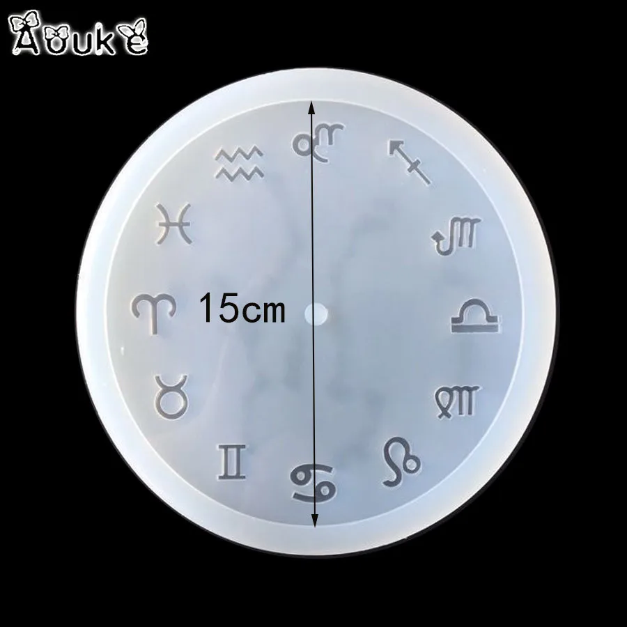 Форма для украшений из эпоксидной смолы в форме часов с двенадцатью созвездиями |