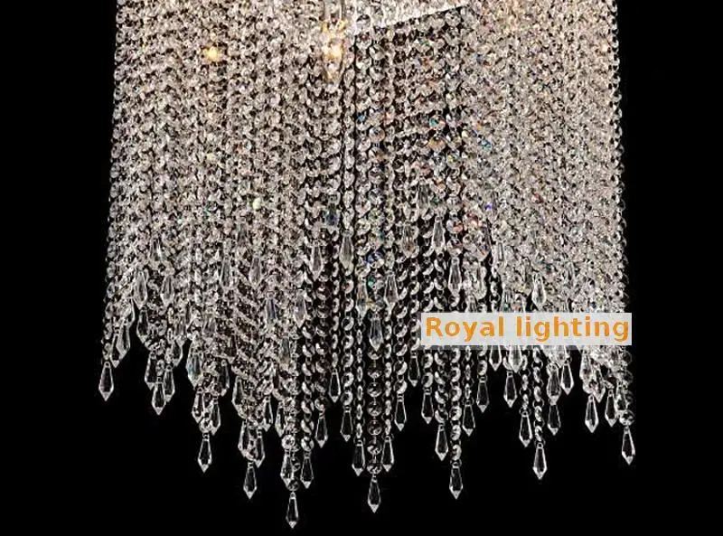 Кухонная 16 &quotквадратная хрустальная лампа светодиодный потолочный светильник