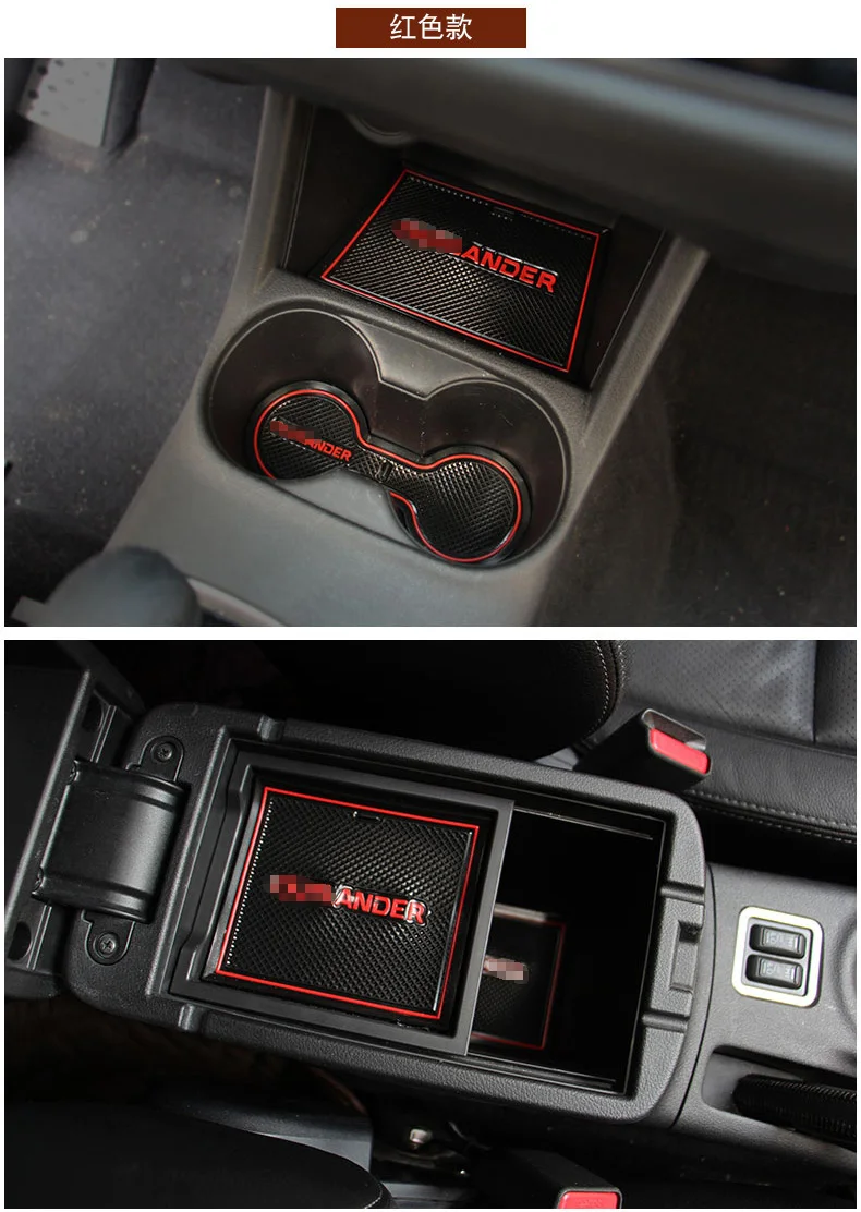 14 шт./компл. для Mitsubishi Outlander 2013-, автомобильные аксессуары 3D резиновый коврик нескользящий коврик для оформления интерьера вашего автомобиля, Салонные подложки Smabee