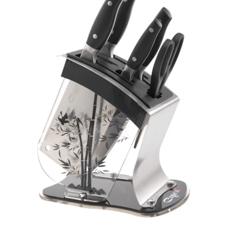 Модный пластиковый блок для ножей Knofe акриловый многофункциональный держатель