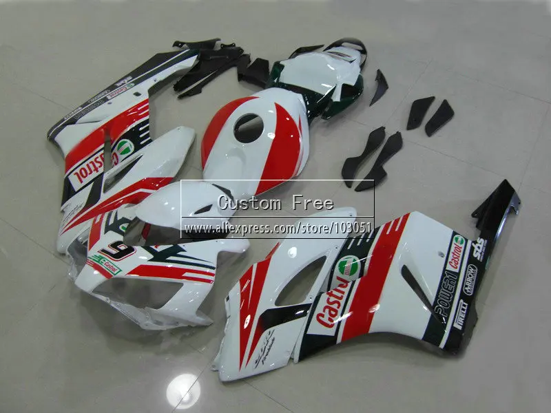 Пользовательские дорожные Обтекатели для Honda CBR1000RR 2004 2005 CBR 1000 RR 04 05 1000RR белый