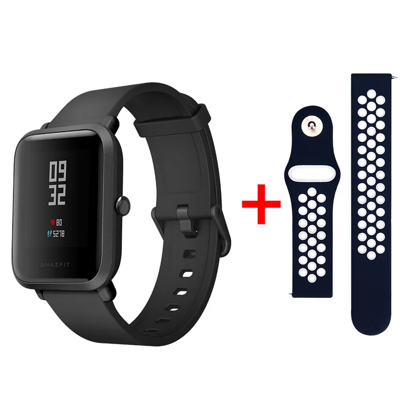Xiaomi Amazfit Bip Smart Satch Globle Версия Huami Pace Lite IP68 GPS Gloness умные часы с частотой сердечных сокращений 45 дней в режиме ожидания - Цвет: Bip01-BC4