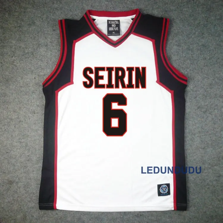 6 Kuroko no Basuke Basket, костюм для косплея, жилет, сейрин, номер 4, 10, 11, Кагами, тайга, Джерси, Спортивная форма, футболка, шорты, комплект - Цвет: 6