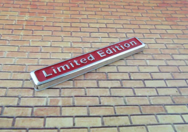 Авто хром красный ограниченная эмблема издание значок стикер|Наклейки на