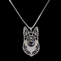 jewelry alloy dog pet pendant necklaces jewelry lovers german shepherd dog necklaces drop shipping