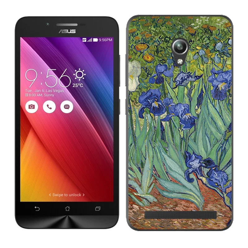 6403 08 Защитный Мягкий чехол из ТПУ для ASUS Zenfone GO ZC500TG, 5,0 дюймов, чехол для телефона с пейзажем, окрашенный Для ZenFone GO ZC500TG Z00VD - Цвет: 6403 08