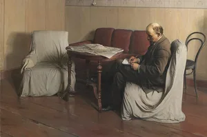 wholesale painting # TOP Decorative art # Russian Isaak Brodsky Lenin in Smolny. 1930. copy print art work -- FREE shipping cost