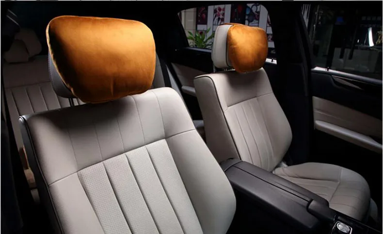 Maybach дизайн S класс супер мягкий подголовник автомобиля/Авто чехол для сиденья подушка для шеи/Регулируемая Автомобильная подушка для Mercedes-Benz
