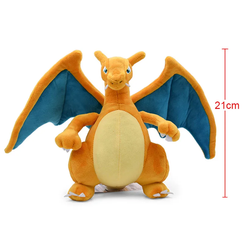 Charizard 1 21 см Новинка Аниме Чаризард центр Мега Эволюция Мягкие плюшевые игрушки Hi-Q PP Хлопок чучела животных Детская плюшевая кукла в подарок - Цвет: Charizard 1