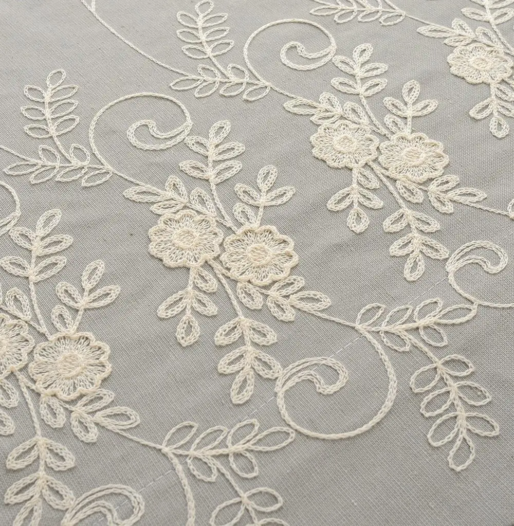 Стерео вышивка шторы хлопок Цветочный s Cortinas для гостиной спальни современный Тюль кухня отвесный - Цвет: cloth3