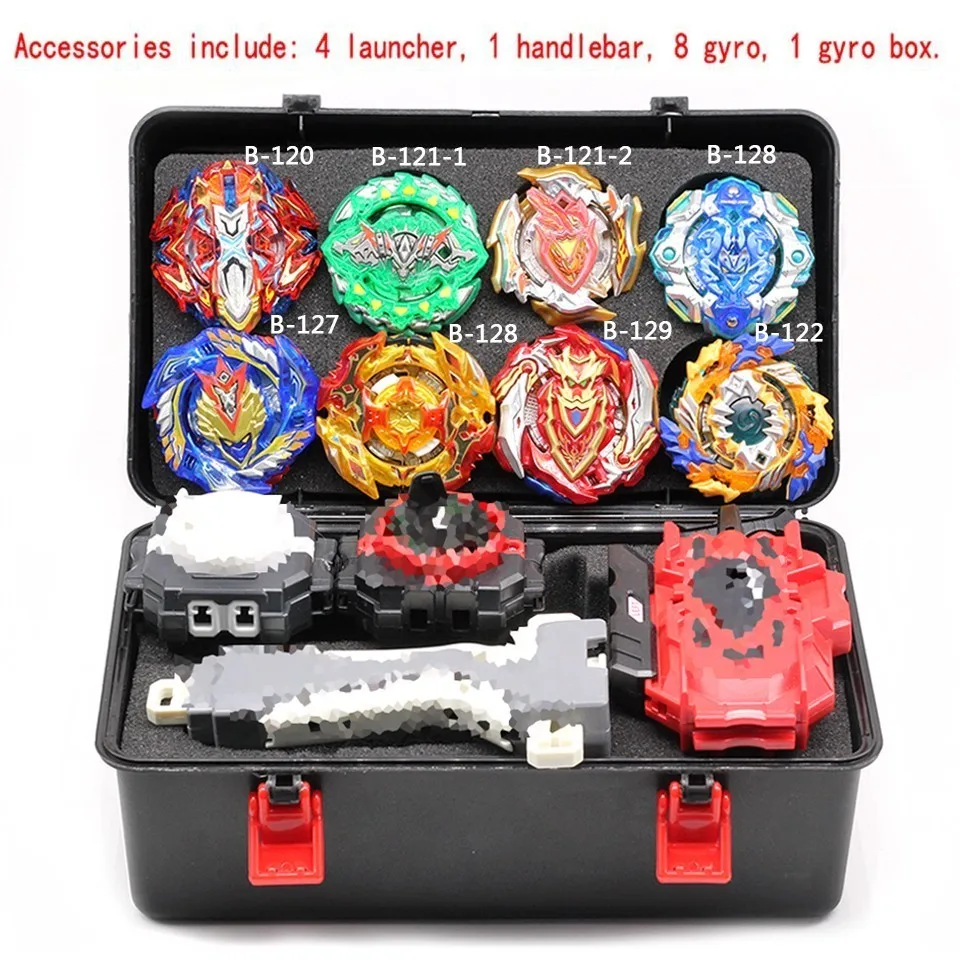 A09 Hot B140 Beyblade Burst Bey Blade Toy Metal Funsion Bayblade Set Storage Box With Handle Launcher Plastic Box Toys For Children - Цвет: A09