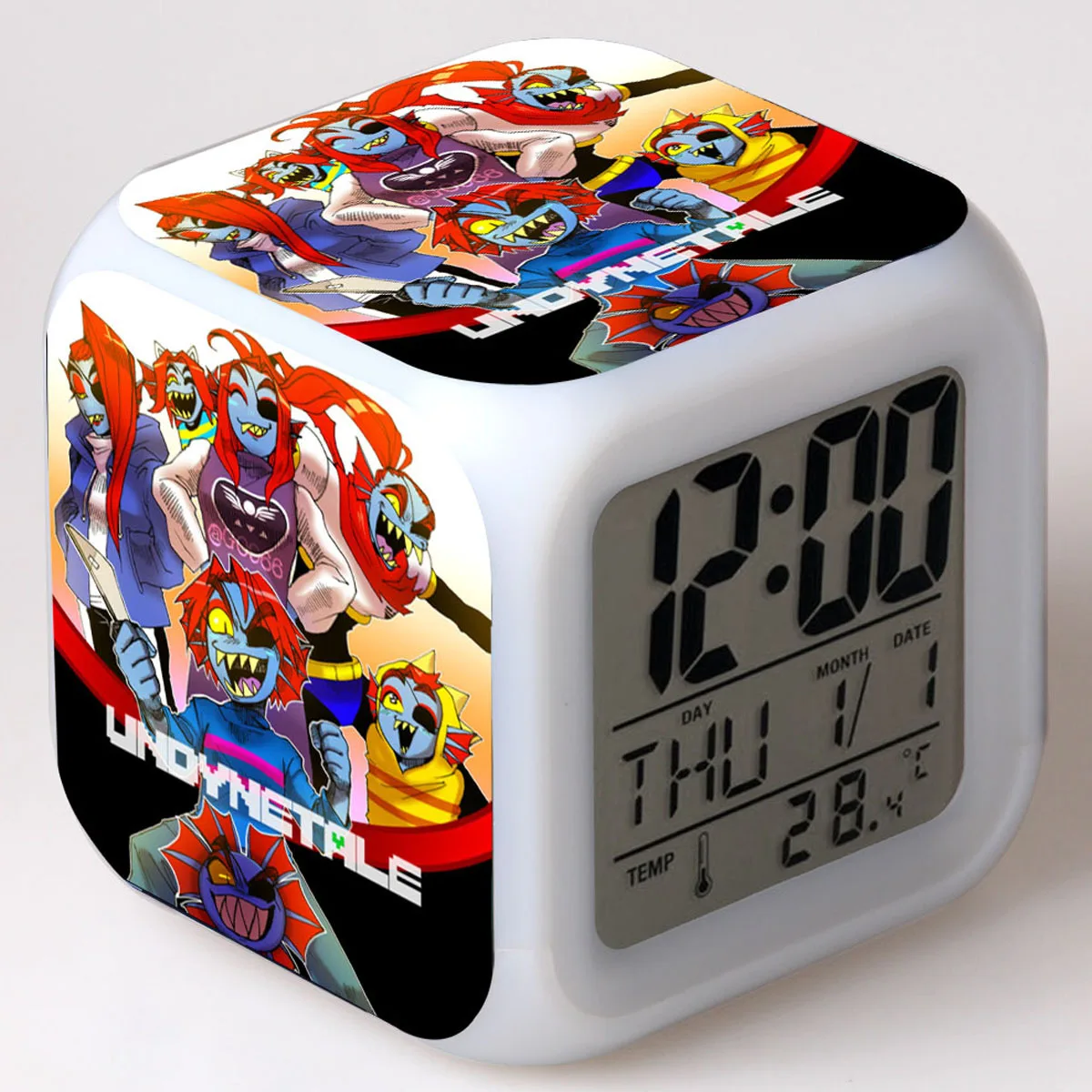 23 Undertale мультяшный будильник детские игрушки Led reloj будильник, цифровой Электронные часы с будильником wake up light table reveil wekker - Цвет: 23