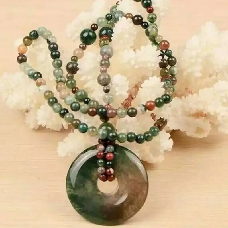Natural A Grade Green Jadeite Necklace Pendant Beads | Украшения и аксессуары