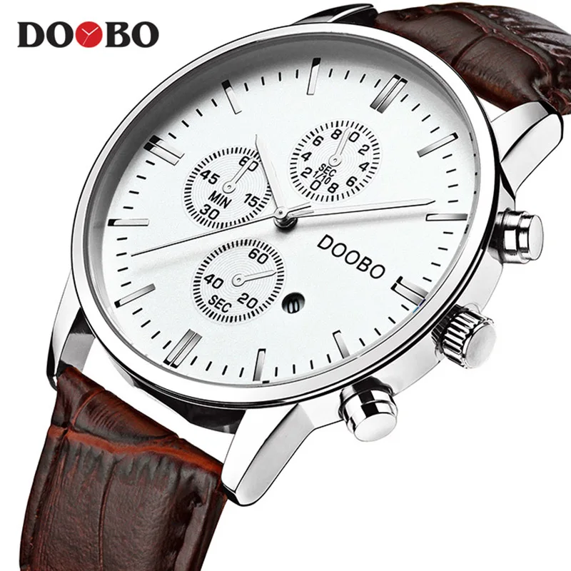 Часы наручные DOOBO Мужские Аналоговые модные спортивные Кварцевые