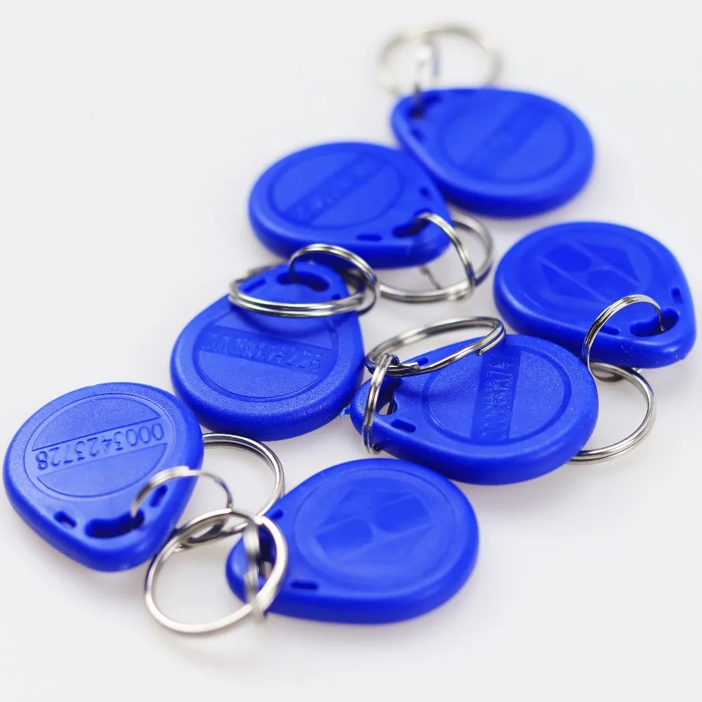15pcs / Lot RFID KeyFobs 125kHz ID Tags Proximity ABS door Access Controller Keys In Blue | Безопасность и защита