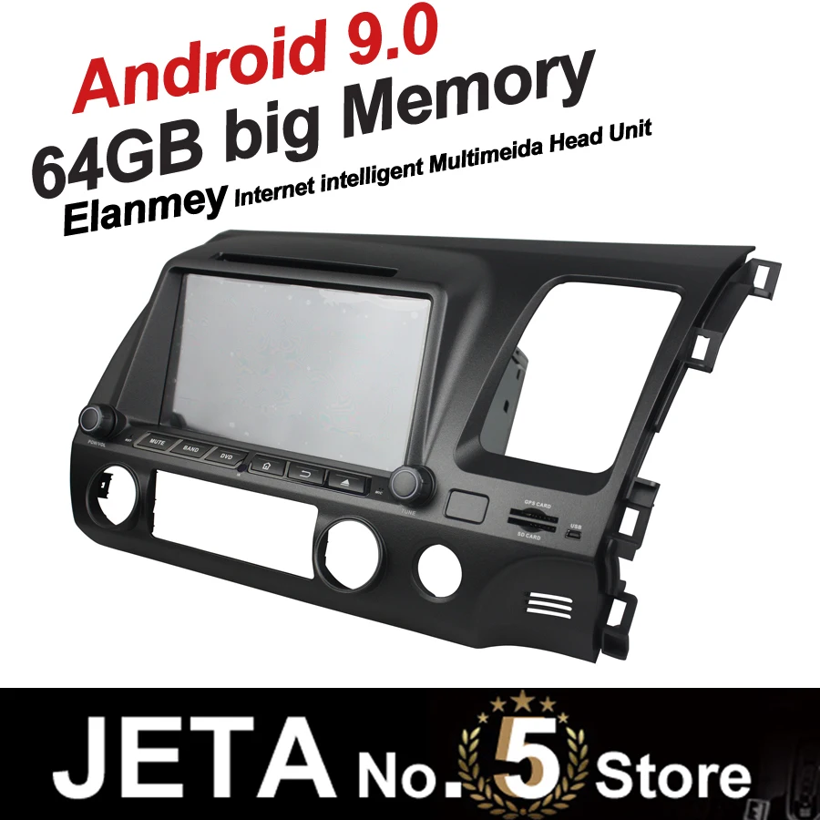 Подходит для HONDA CIVIC RHD 2006 2011 Автомобильный Радио gps музыкальный Кассетный плеер рекордер Android 9,0 64 Гб большая память DSP эквалайзер ips экран