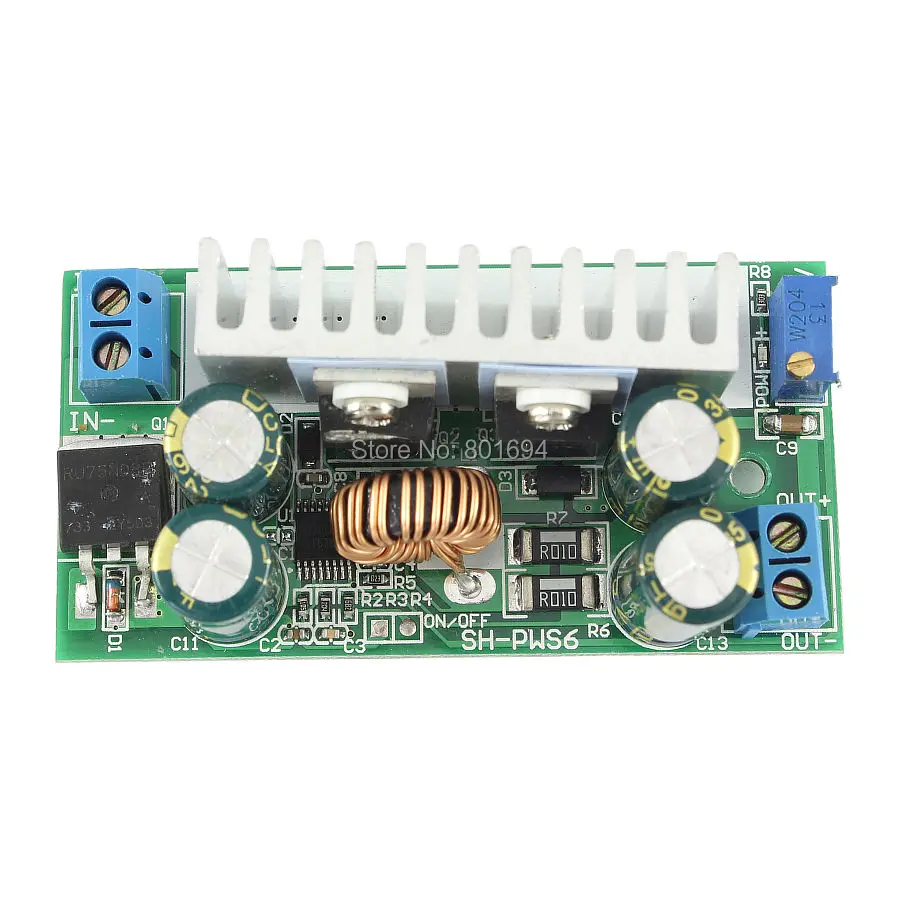 15A DC 8~ 55 V 48 V 36 V Напряжение понижающее к DC 2~ 32 V 24 V 12 V Регулируемый понижающий блок питания высокая эффективность 200 W