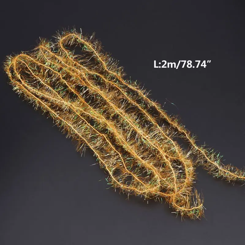 2 м рыболовная леска для ловли нахлыстом волоконно Волоконный стример блестящий