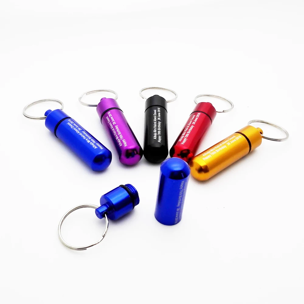 Cute Nursing supplies usefull bottles for pill easy to carry custom FREE with any text and wish words for the old person