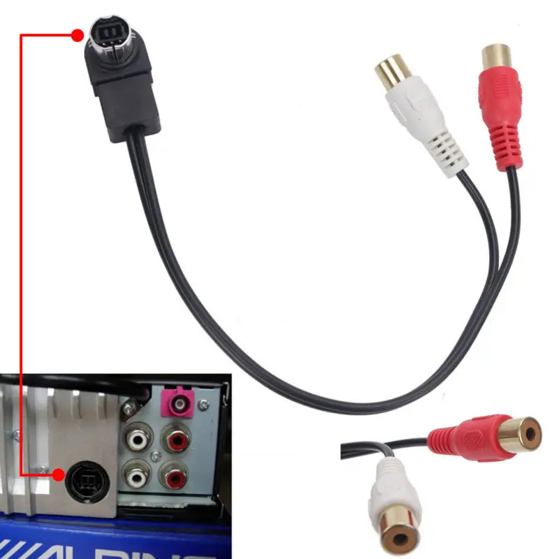 Biurlink Авто RCA Aux-In аудио кабель адаптер для Alpine Ai-NET JVC 121B | Автомобили и мотоциклы