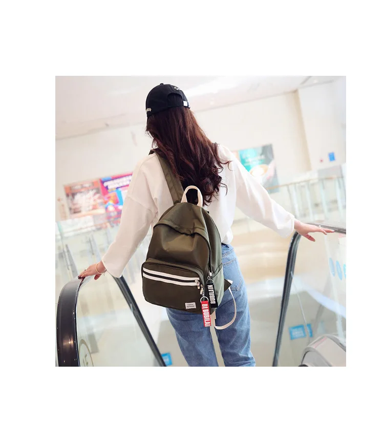 Японский Харадзюку сплошной цвет ulzzang backbag дикая кисть уличная Студенческая сумка стример женский рюкзак