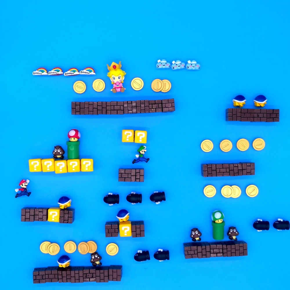 90 Combinations 90/64 шт. магнит на холодильник, производство Китай Супер Марио холодильник магниты на холодильник стикер сообщений детские игрушки для студентов подарок на день рождения - Цвет: 90 Combinations