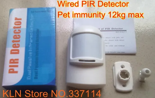 ПЭТ иммунитет 12 кг Макс проводной датчик движения для сигнализации с высокого