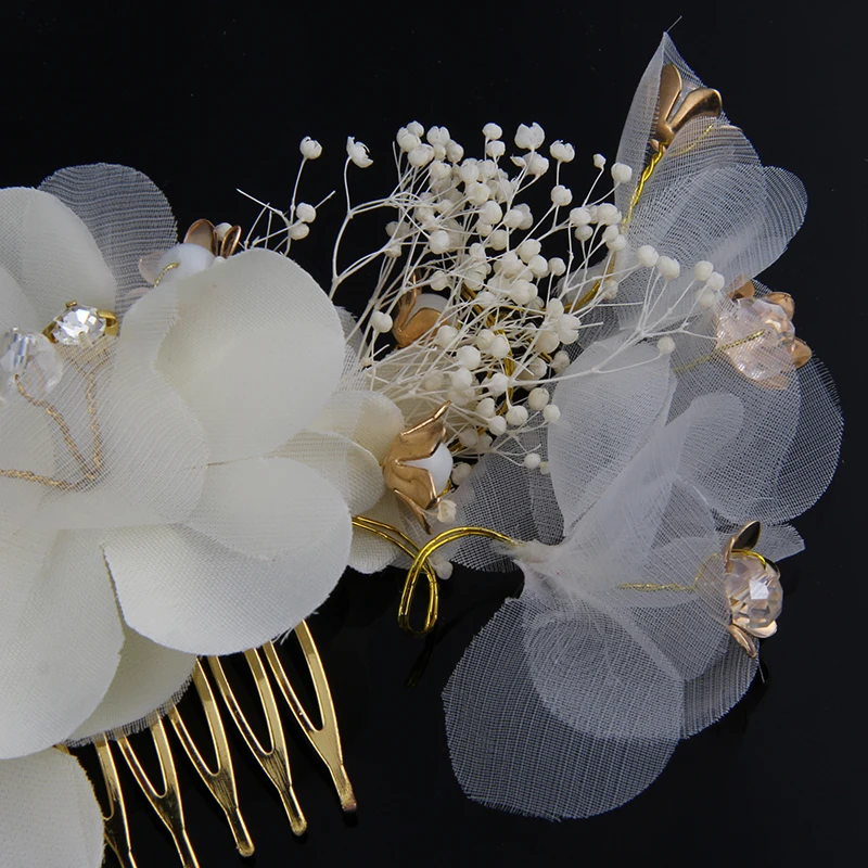 2017 гребни для волос цветок Свадебные украшения женщин Романтический Аксессуары