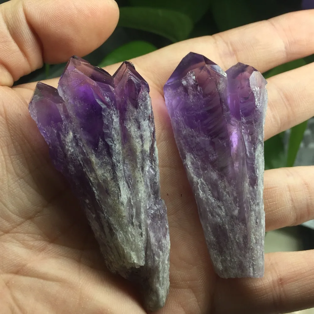 Уникальный камень 2 шт Природный аметист Жеода кварцевые точки кристаллический
