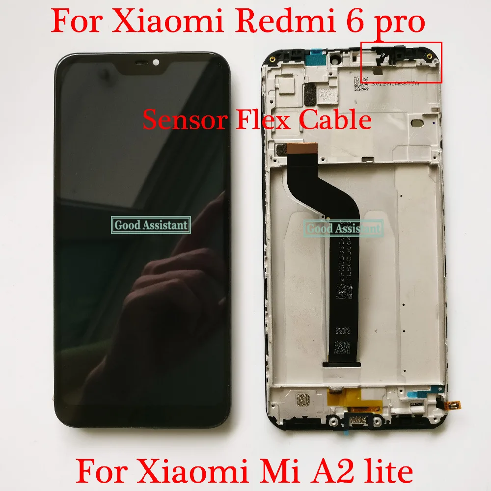 Высококачественный новый ЖК дисплей для Xiaomi redmi 6 pro/Xiaomi Mi A2 lite + дигитайзер