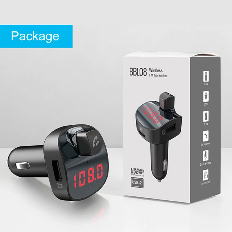 Маленький Bluetooth Автомобильный MP3-плеер музыкальный плеер с ЖК-дисплей Дисплей