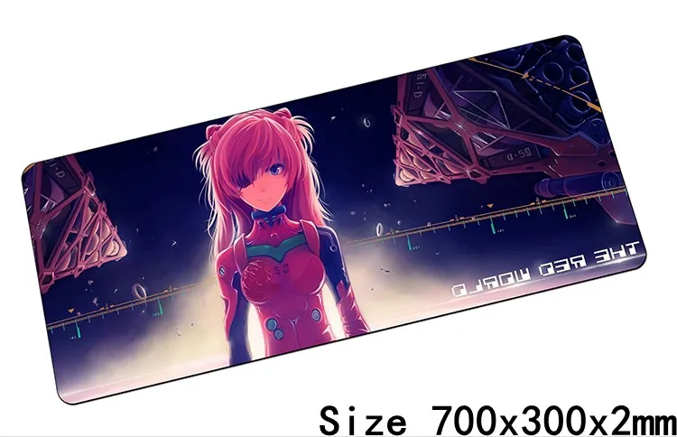 Size700x300x2mm Neon Genesis Evangelion Коврик для мыши, лучший игровой коврик для мыши 700x300 мм, геймерский коврик для мыши, коврик для мыши, клавиатура, компьютерная мышь, ноутбук, игровые коврики - Цвет: Size700x300x2mm