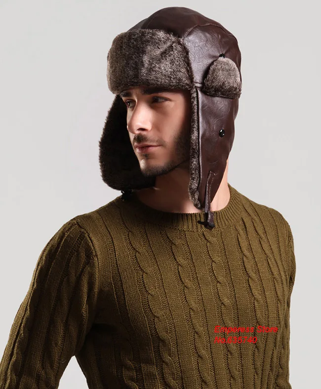 Зимние шапки для мужчин и женщин шапка-бомбер меховая шапка с ушами флагами