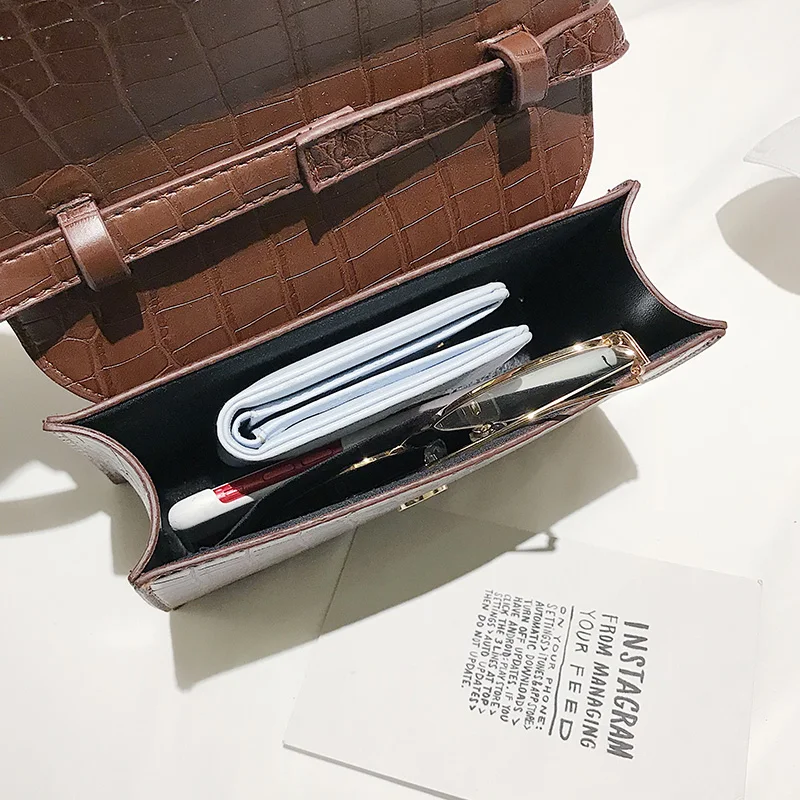 Женская кожаная сумка через плечо модная сумка-тоут с клапаном 2019 | Багаж и сумки